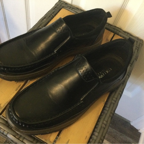 Collection Italy Men’s Black Slip On Loafer, Size 9 - Picture 2 of 5